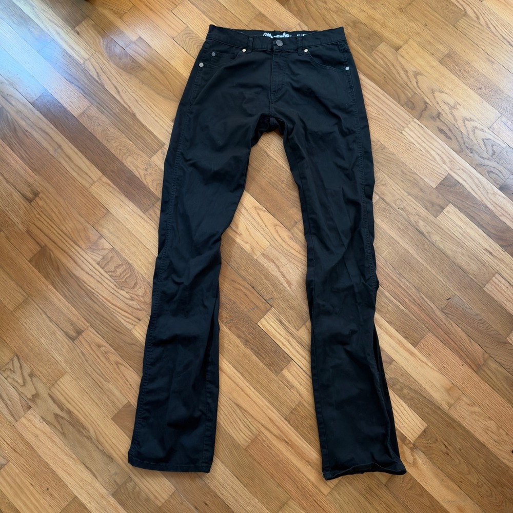 Wrangler Retro Jeans Mens 30x28 Black Denim Slim Straight Cowboy Western Casual